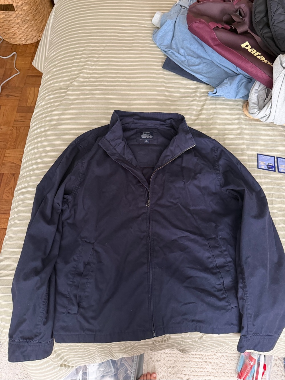 J. Crew Navy Utility Zip-Front Jacket